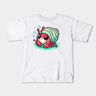 cute hermit crab cartoon Kids T-Shirt
